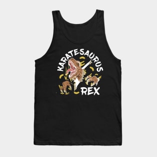 Karatesaurus Rex Dinosaur Lover Tank Top